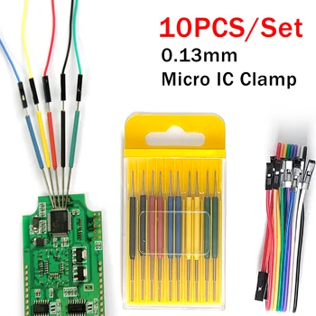 10X Универсальный Чип Micro IC Clamp SOP SOIC TSOP MSOP SSOP SMD IC Тестовый Зажим Pin Гнездо Adpter Программатор для Логического Анализатора