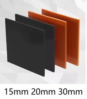 15 мм 20 мм 30 мм черно-оранжевая бакелитовая изоляционная доска специальная порционная бакелитовая смола электрический лист PF фенолформальдегидная панель