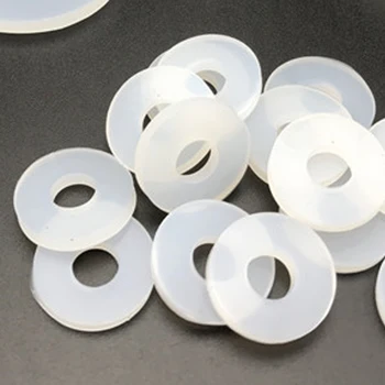 20 штук белых силиконовых прокладок для омывателя Резиновых уплотнительных колец Уплотнения водонагревателя Плоская прокладка гофрированной трубы