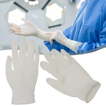 20шт Резиновые нитриловые перчатки Химически Стойкие Водонепроницаемые Для домашней уборки, инспекции, рабочие перчатки для пищевой химической промышленности