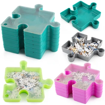 6-Слойная коробка для хранения puzzle С прозрачной крышкой, Органайзер для сортировки 3D-пазлов, Многофункциональный Инструмент для хранения пазлов