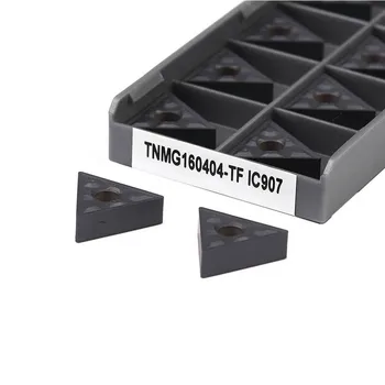 TNMG160404 /160408-TF IC907 Токарные станки IC908 с ЧПУ Аутентичные Токарные инструменты Высококачественные Треугольные Твердосплавные пластины Прочные износостойкие