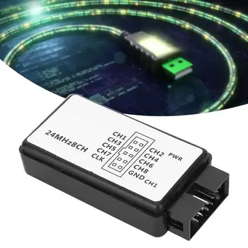 USB Logic Analyzer 24M 5PF 8CH Input Инструмент Dslogic Plus - 24 МГц, 16 МГц, 12 МГц, 8 МГц, 4 МГц