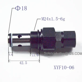 XYF10-06 Резьбовой Картриджный клапан, Переливной клапан пилотного типа