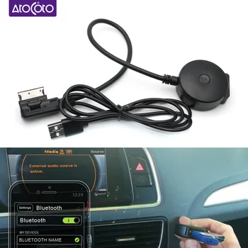 для Audi A4 A5 A6 Q5 Q7 (До 2009 г.) Система MMI 2G Аудиоинтерфейс Bluetooth AUX Кабель Приемника с USB-адаптером