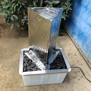Заводской садовый фонтан нового дизайна из нержавеющей стали и фонтан для воды в помещении и на открытом воздухе небольшой водопад из нержавеющей стали