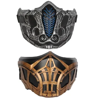 Игра Mortal Kombat SCORPION Sub-Zero Mask, Сделанные из смолы, маски Sub 0, реквизит для косплея на Хэллоуин, новинка 2021 года