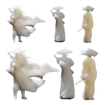 Миниатюрные фигурки из смолы для бонсай и аквариумного ландшафта Изысканные статуэтки украшения Силиконовая форма