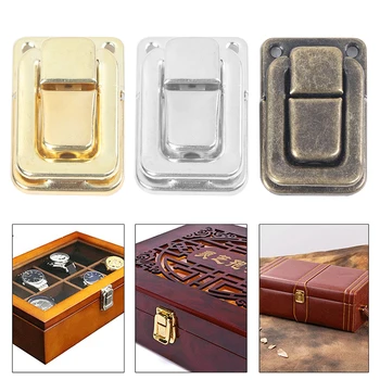 Небольшой винный деревянный футляр для сундука, подарочная коробка, переключающая защелка, фурнитура для замка чемодана