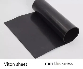 панель FKM толщиной 1 мм Лист Viton, пластина FPM, фторопластовая плита, лист резины Fluorin Aflas, прокладка из бензиново-дизельного фторогеля