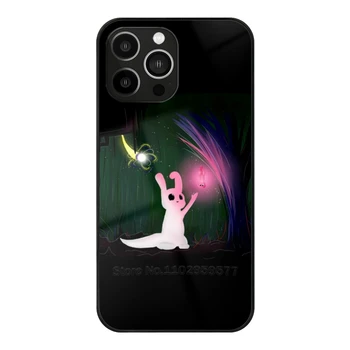 Светящийся Slugcat /Rain World Чехол Для Телефона Стеклянный Для Iphone14 13 11 12 Pro Max Mini Xr X Xs 6 7 8 Plus Чехол Rain World Cat