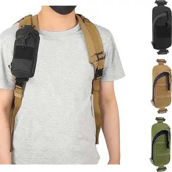 Тактическая сумка Molle, военная сумка EDC для инструментов, сумка для телефона, сумка для охотничьих принадлежностей, сумка на плечевом ремне, компактная сумка для пеших прогулок на открытом воздухе