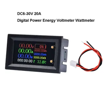 Цифровой вольтметр DC6 30V, Амперметр, Ваттметр, измеритель температуры, измеритель частоты электрической энергии, 9 дюймов 1