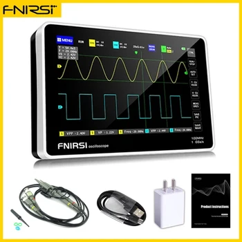 Цифровой планшетный осциллограф FNIRSI-1013D Двухканальный 7-дюймовый мини-планшетный цифровой осциллограф с пропускной способностью 100 М и частотой дискретизации 1GS