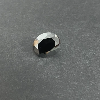 Ювелирные серьги овальной огранки 5*7 мм, Выращенный в лаборатории Драгоценный камень Муассанит, Бриллиантовый камень черного цвета, настоящая оптовая цена